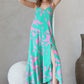 Bold Tropics Side Slit Maxi Dress