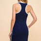 Navy Textured Athletic Dress