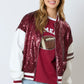 Gameday Sequins Bomber Jacket