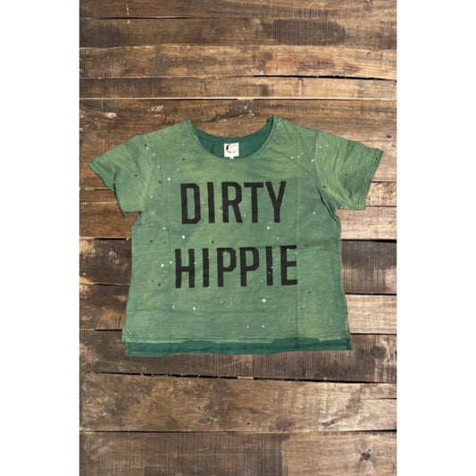 Dirty Hippie Tee Vintage Emerald
