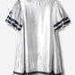 Sequins Football Short Puff Sleeve Mini Dress