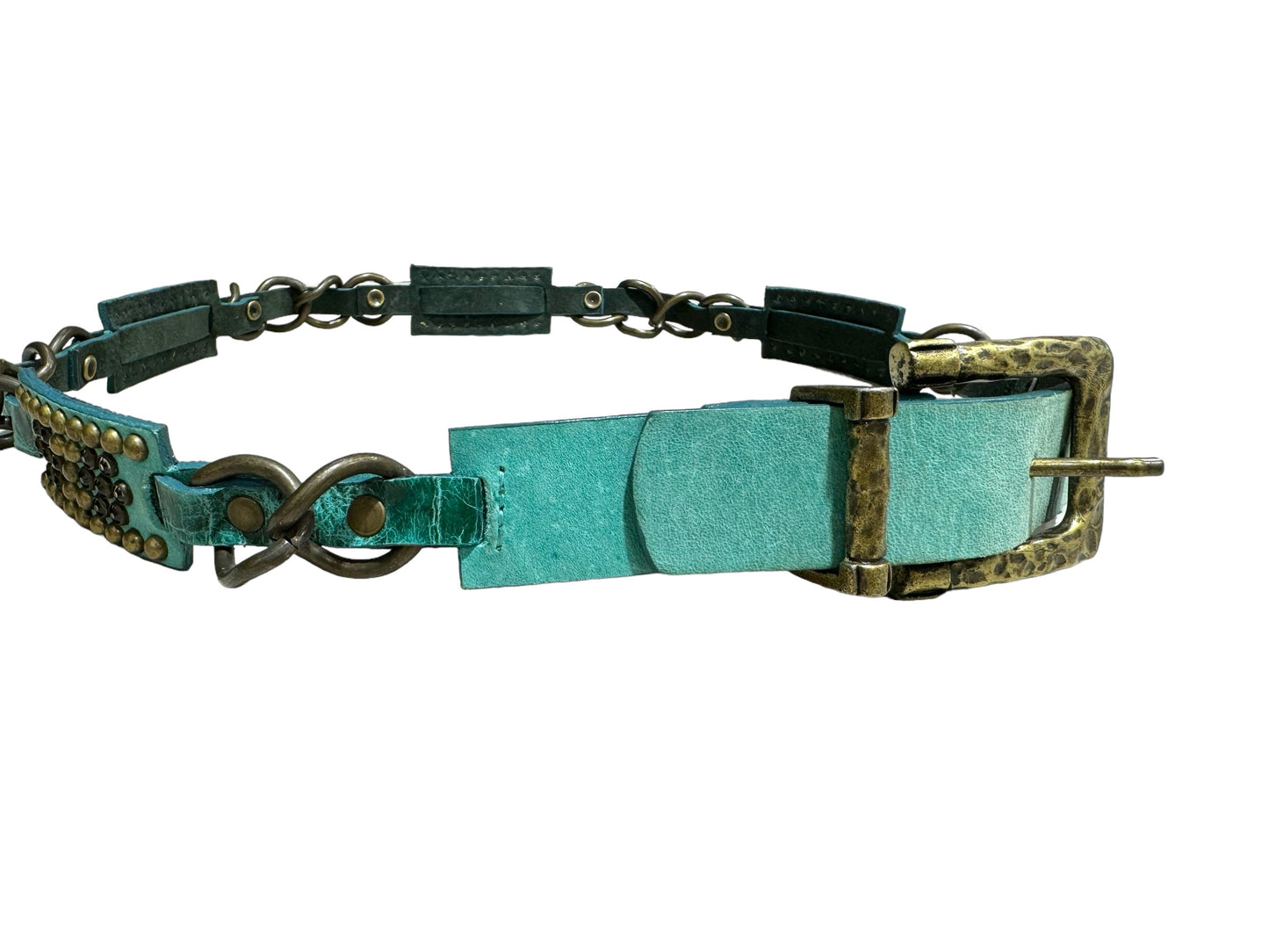 Turquoise & Brass Belt