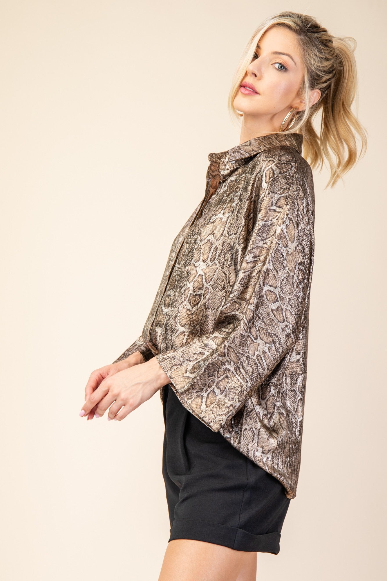 Metalic Snake Blouse