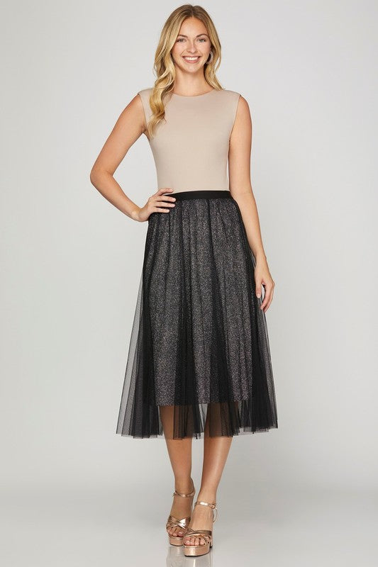 Ombre Mesh Skirt