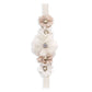 Girl's Headband with Faux Flowers  & Pearls