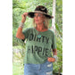 Dirty Hippie Tee Vintage Emerald