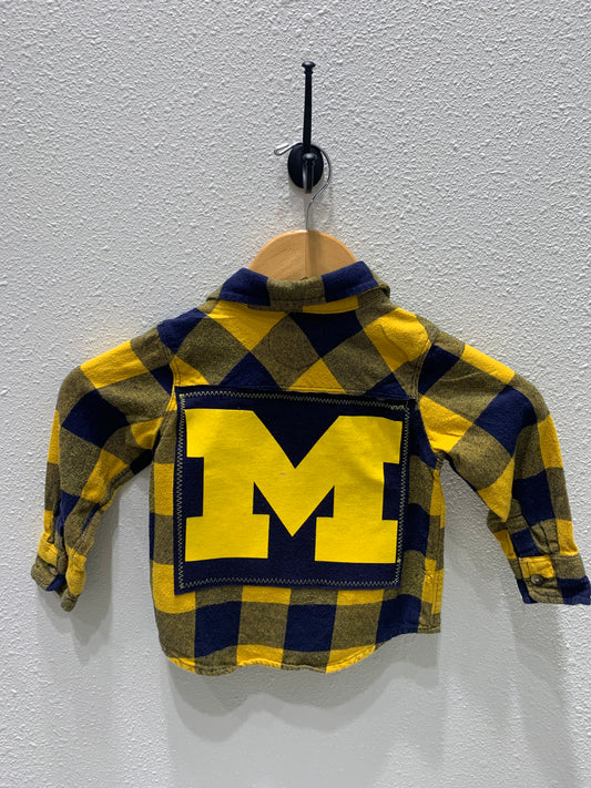 Vintage Repurposed Michigan Flannel