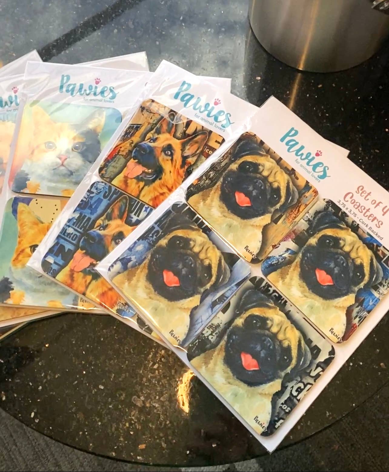 Golden Retriever Set of 4 Coasters