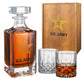 Army Whiskey Decanter + 2 glasses