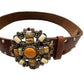 Brown Studded Belt