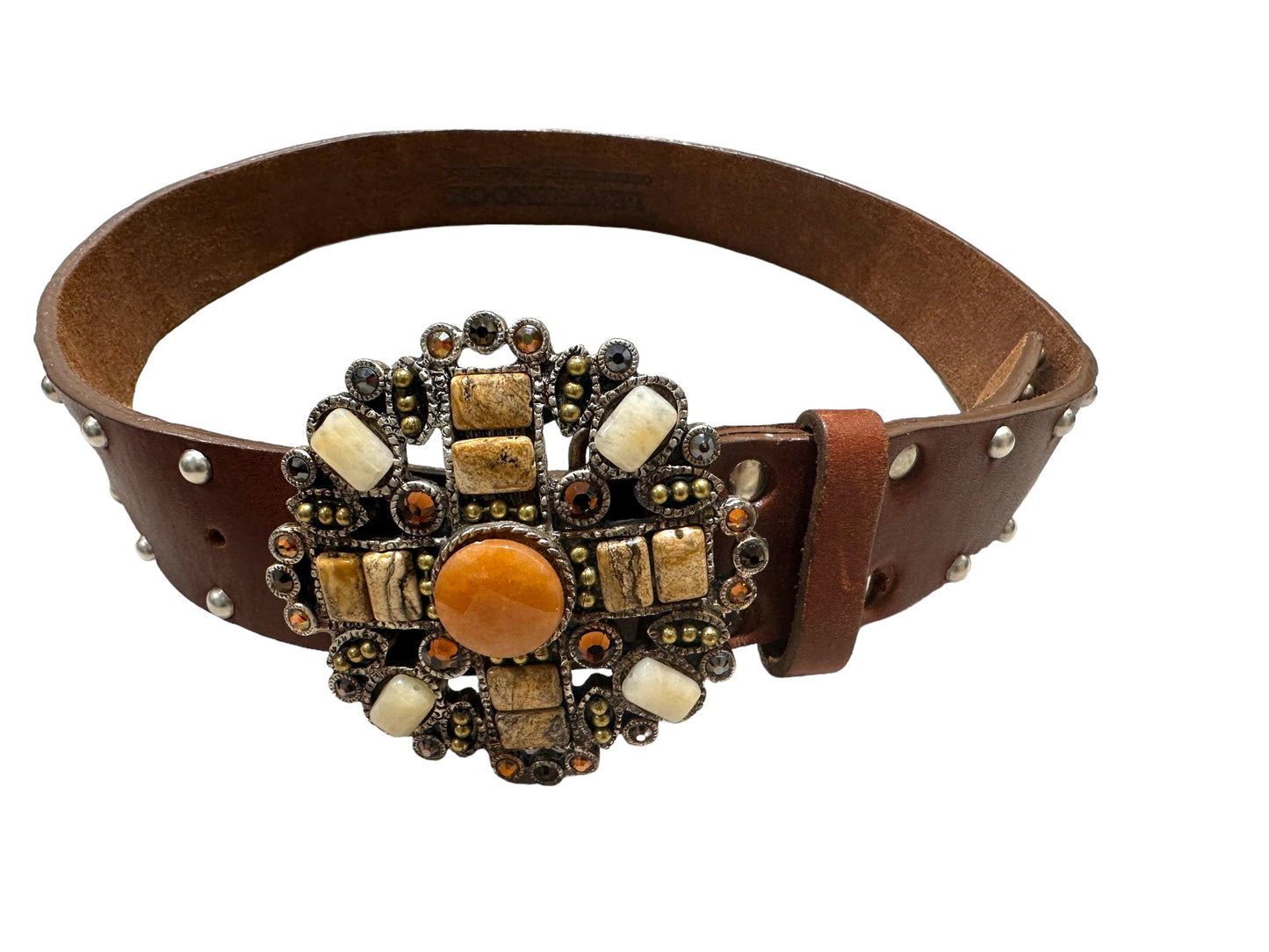 Brown Studded Belt