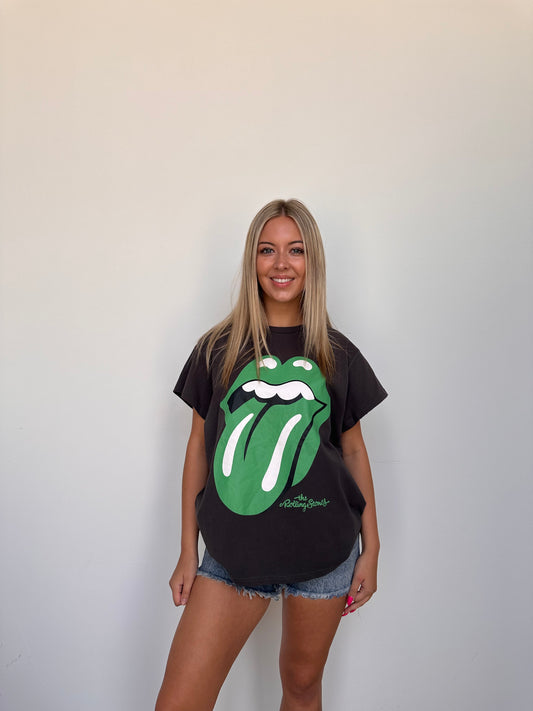 Rolling Stones Charcoal Graphic T