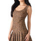 Steve Madden Avie Brown Plaid Mix