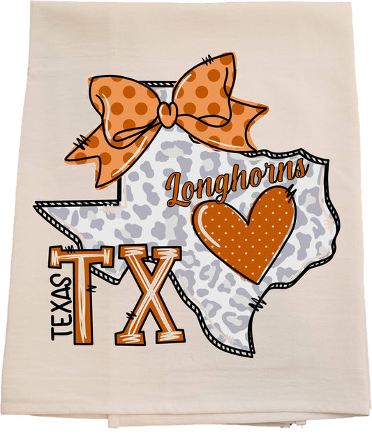 UT Heart of Texas Tea Towel