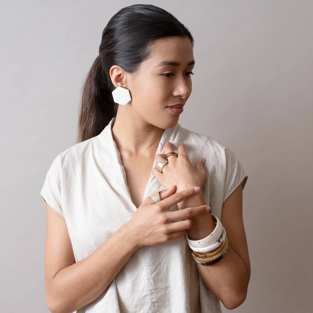 Horn Bangle - Medium