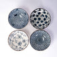 Nippon Blue 4 Piece Rice Set of 10oz 4.5"D Bowl Gift Set (1/12)
