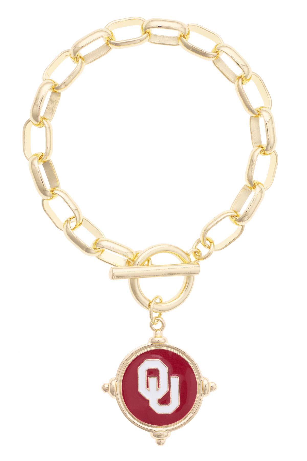 Oklahoma Sooners Logo Intaglio Bracelet