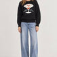 Martini Graphic Knit Sweater in Black