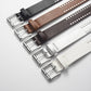 METALLIC BUCKLE PU BELT: WHITE OS