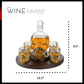 Skull Decanter Set & 4 Skeleton Shot Glasses