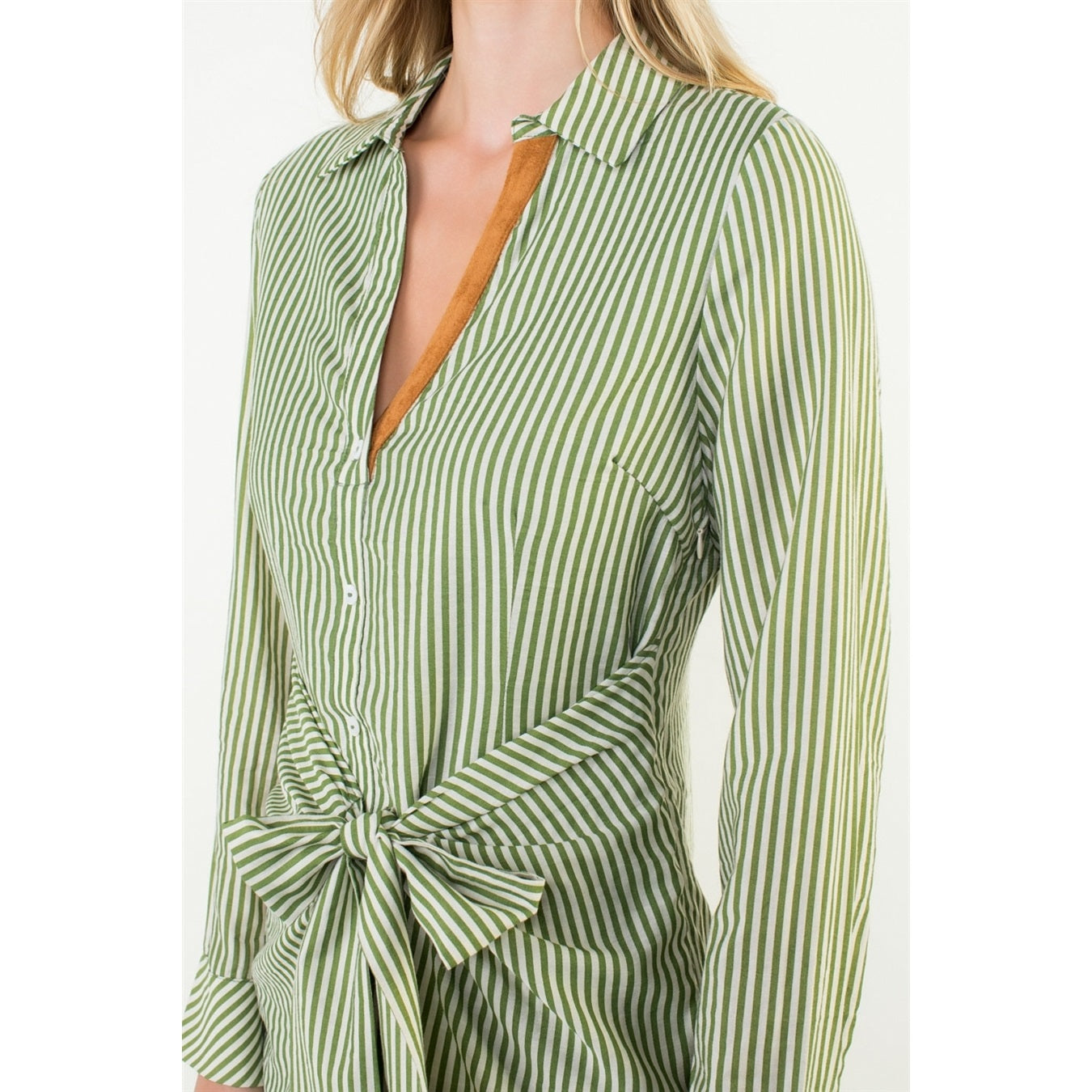 Long Sleeve Striped Dress