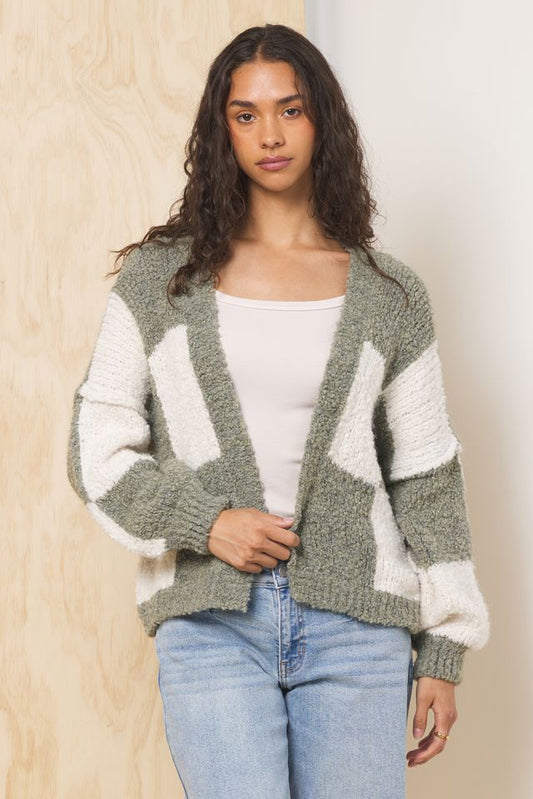 Olive and Green Cardigan