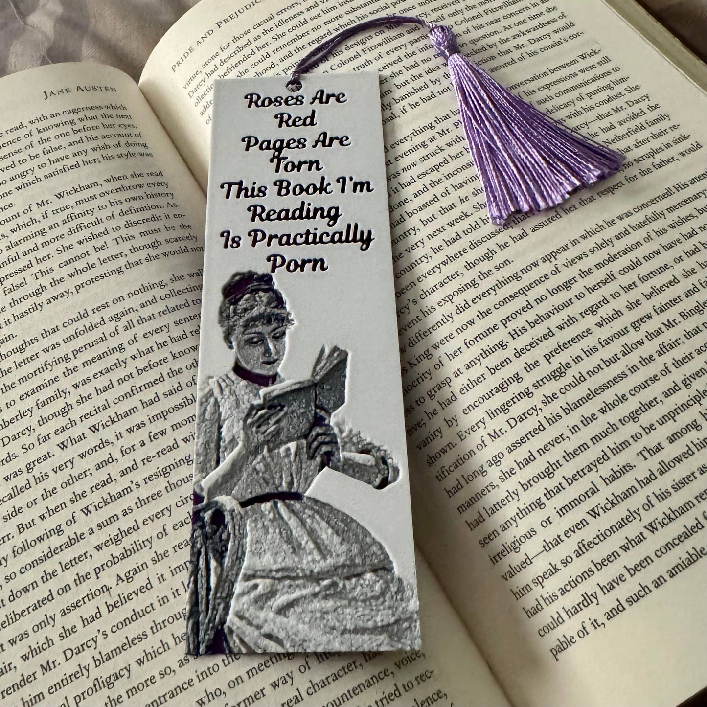 Roses Are Red, Pages Are Torn... 3D Bookmark