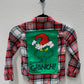 Vintage Repurposed Grinch Flannel