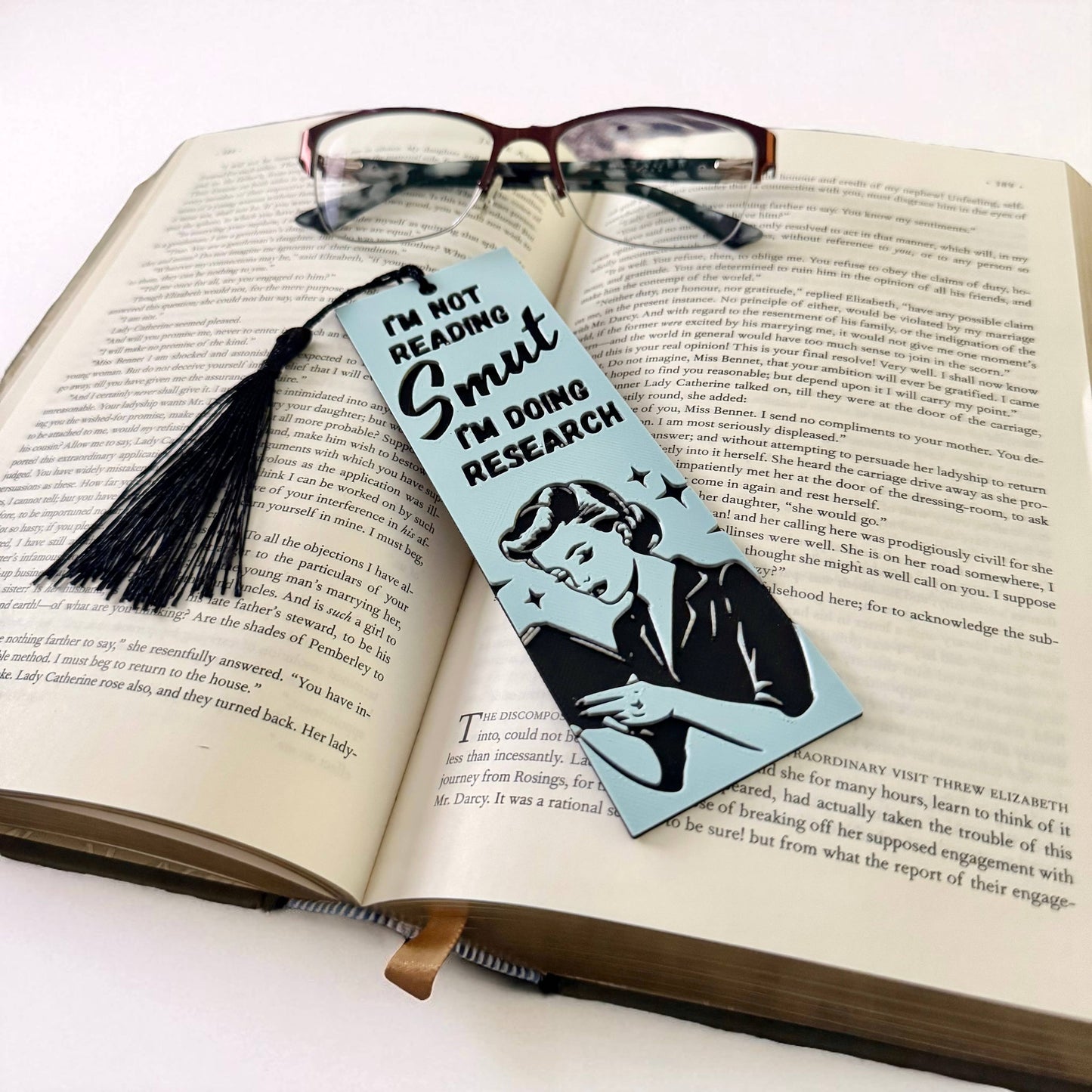 I'm Not Reading Smut, I'm doing Research 3D Bookmark