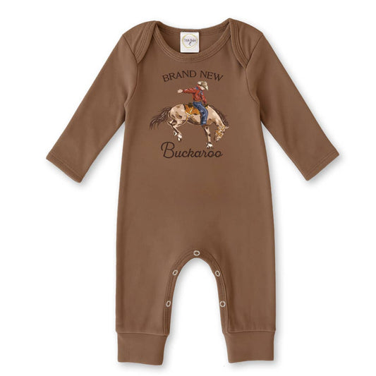 Brand New Buckaroo Baby Boy Western Cowboy Cotton Romper