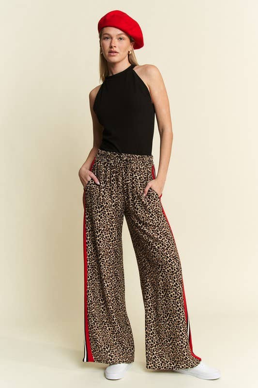 Leopard Print Trouser Pants
