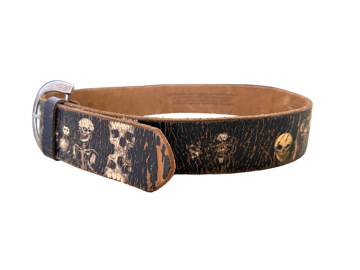 Wide Skull Belt