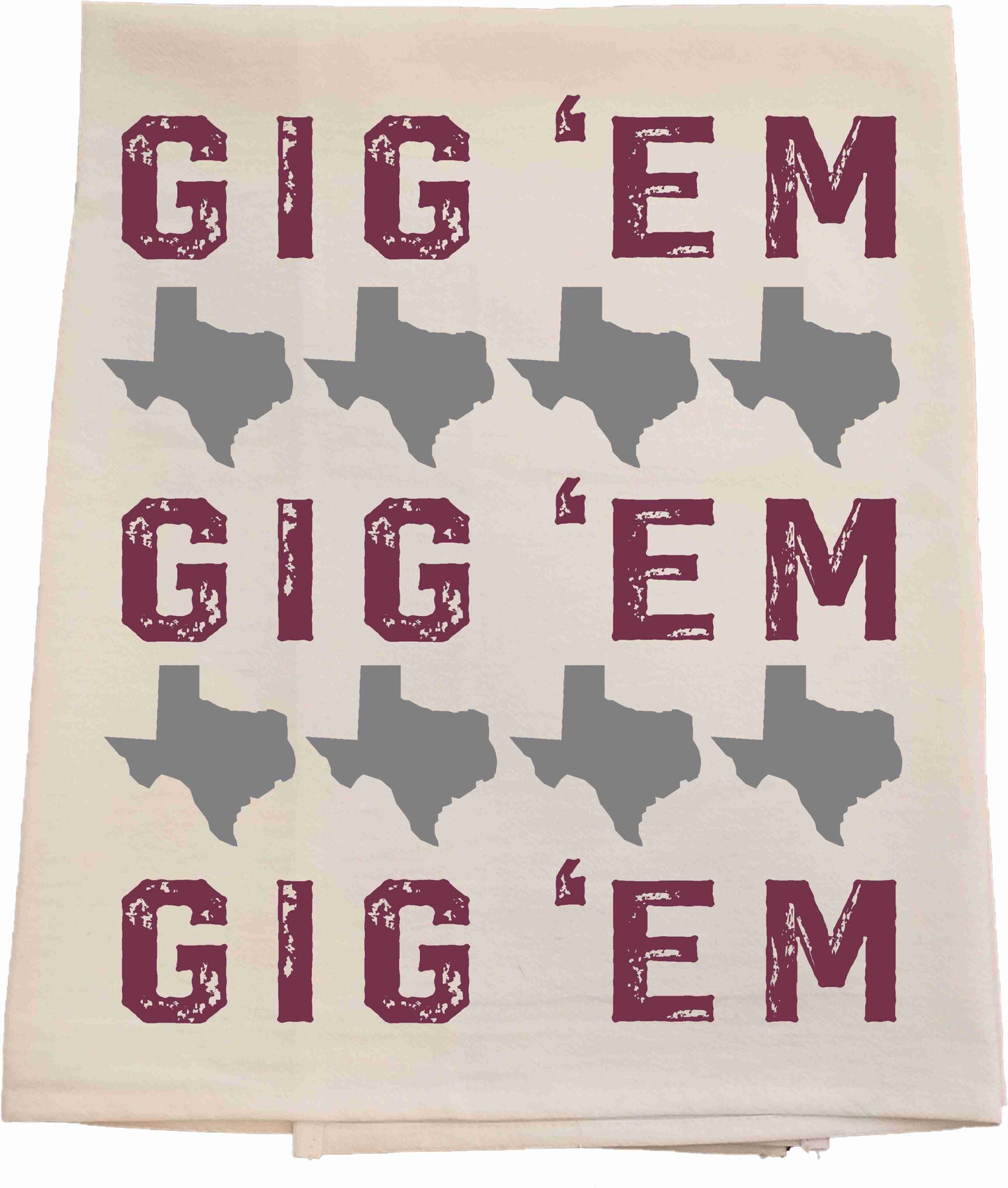 Texas A&M Gig 'Em Tea Towel