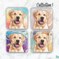 Labrador Yellow Set of 4 Coasters