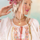 Magnolia Pearl Embroidered Chrissy Folk Blouse