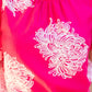 Floral Embroidered Bubble Sleeve  Top