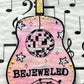 Taylor Swift ornament, BEJEWELED, hand painted mini guitar