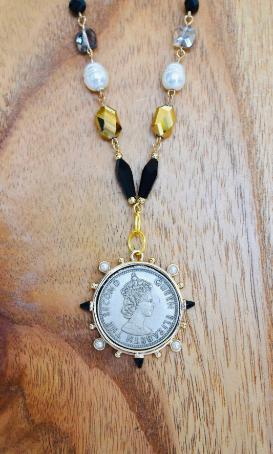 OOAK Queen Elizabeth Necklace