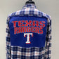 Vintage Repurposed Texas Rangers Flannel