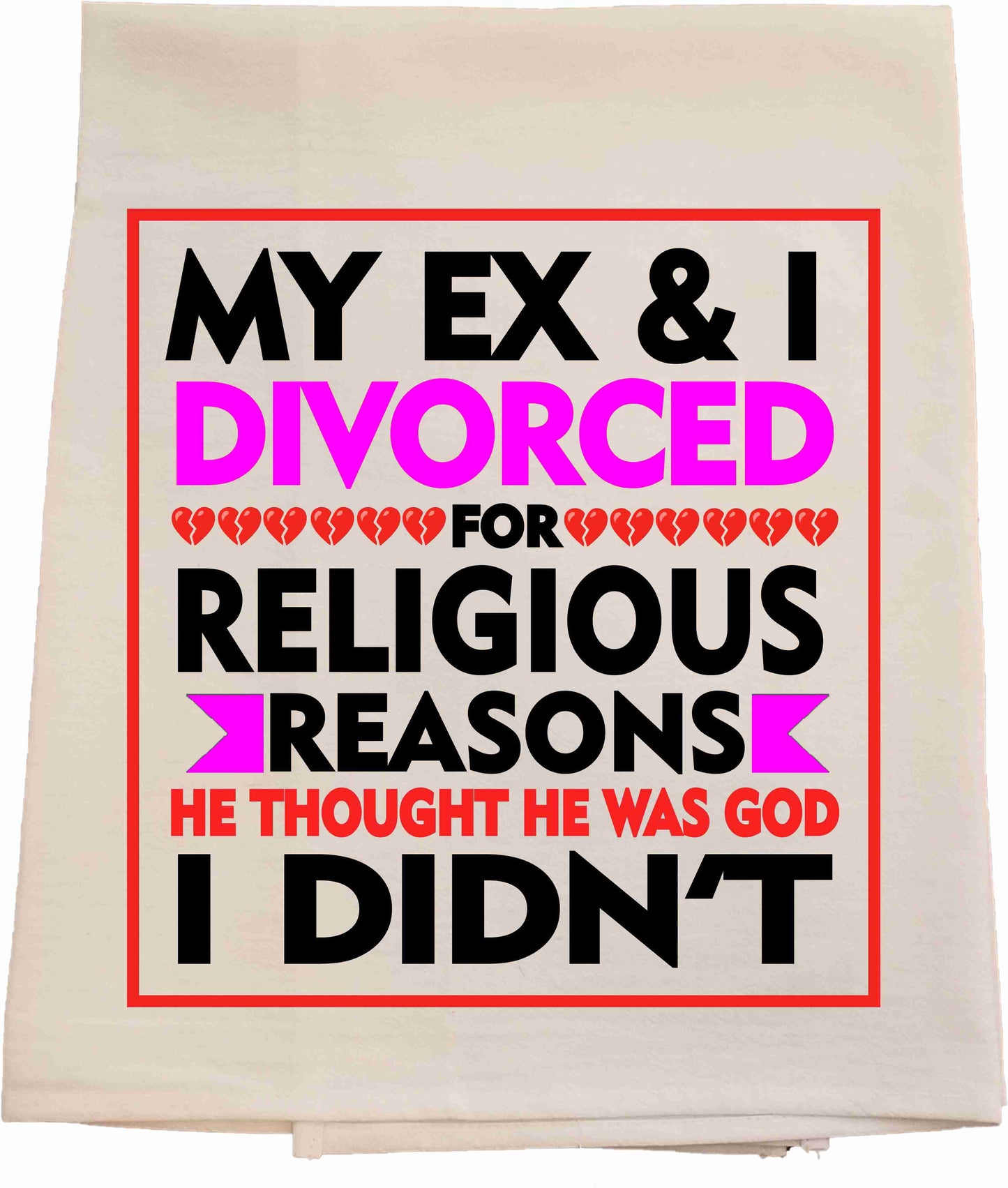 Divorced Tea Towel