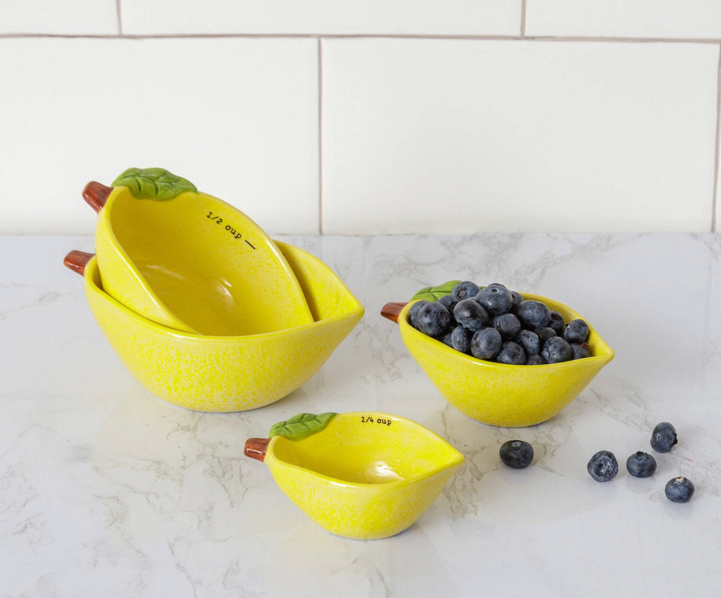 Measuring Cups - Lemon (Set Of 04)