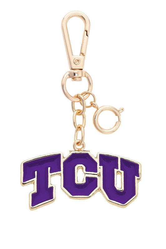 TCU Horned Frogs Enamel Logo Bag Charm