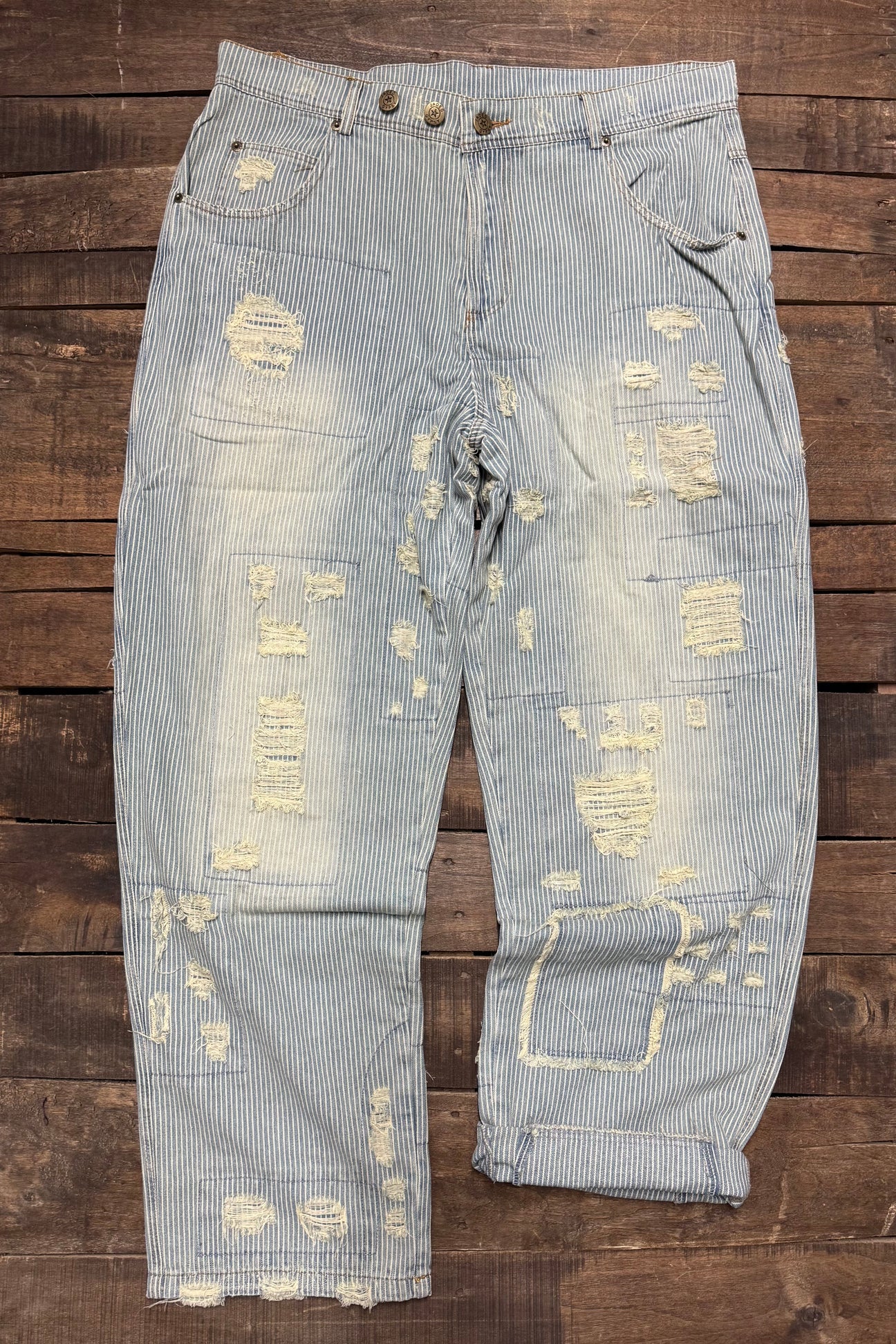 Peace and Love Jeans Blue Railroad