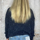 Sparkle Knit Mock Neck Sweater