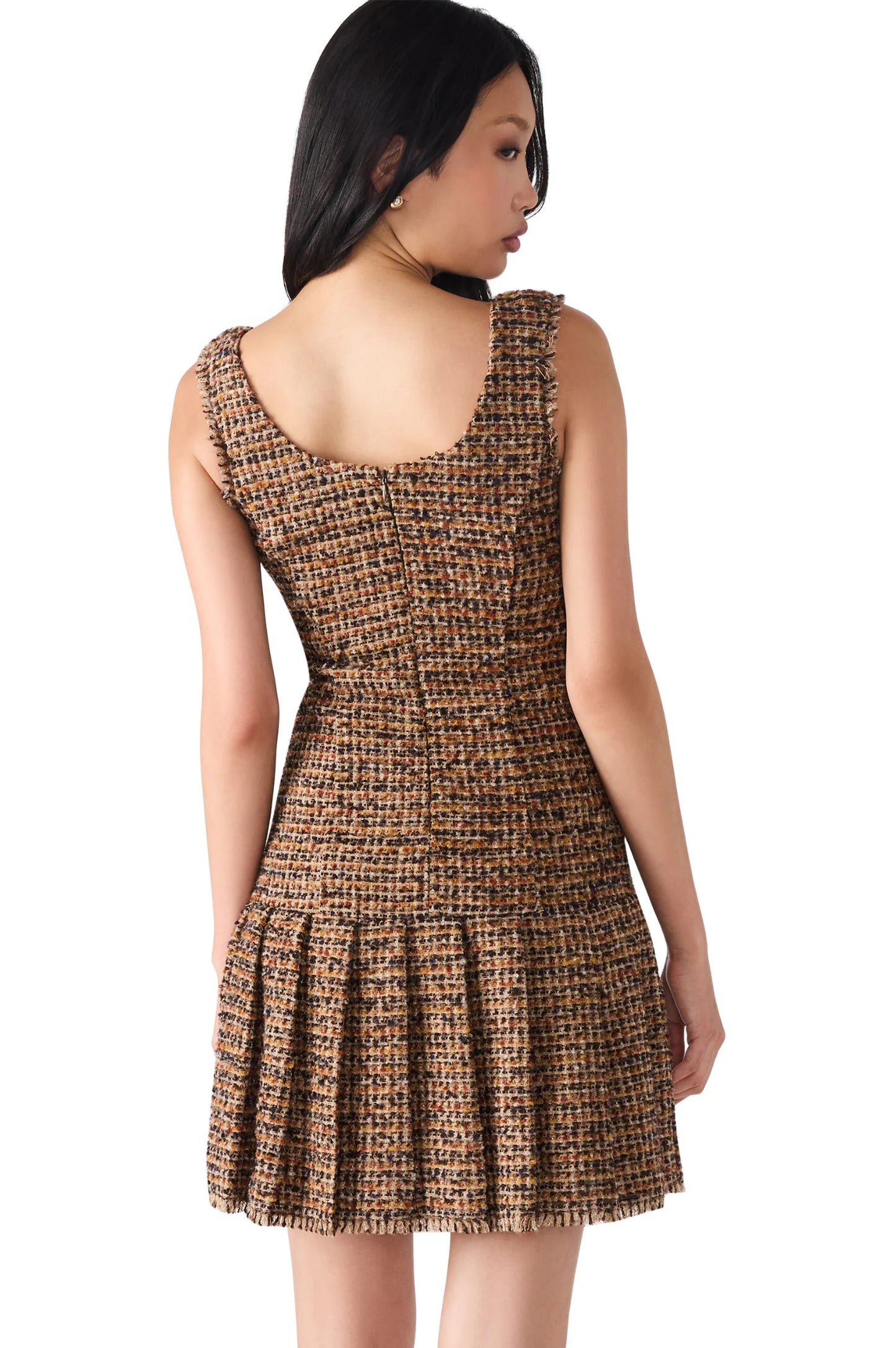 Steve Madden Avie Brown Plaid Mix