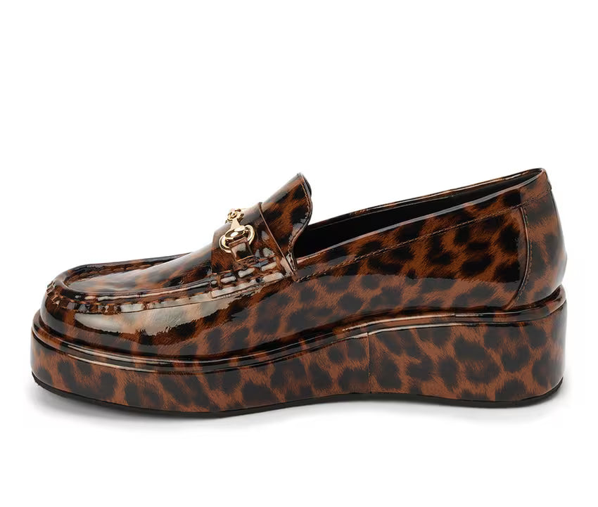 Matisse Kimbra Brown Leopard Loafers