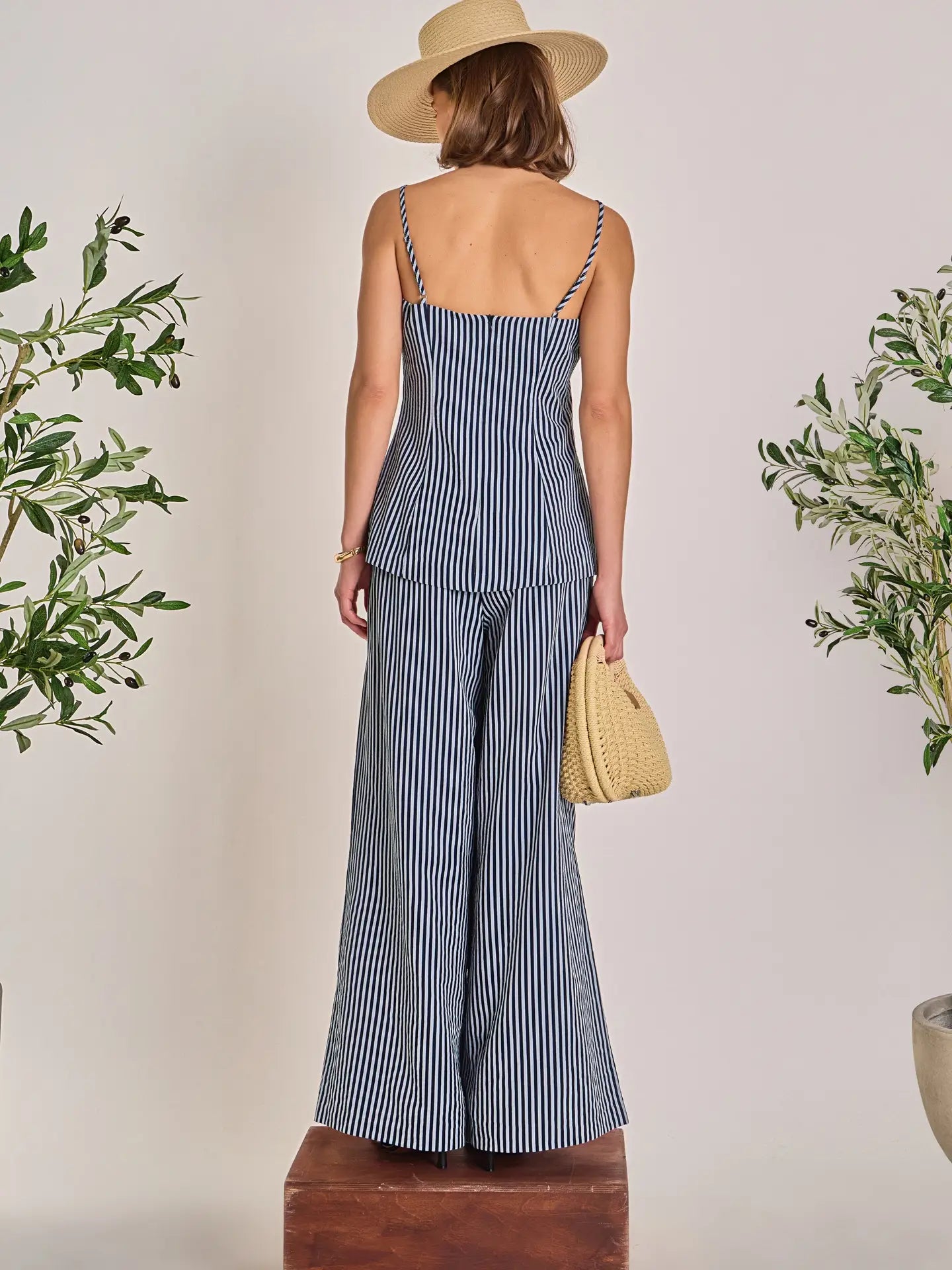 Striped Wide Leg Pant