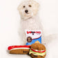 Cheeseburger Dog Toy: Small