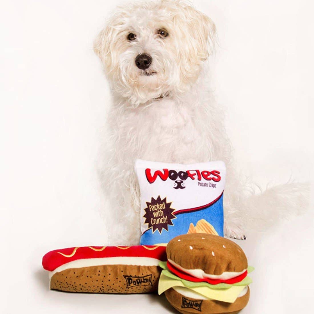 Cheeseburger Dog Toy: Small