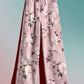 Rose Print High-Rise Denim Pants
